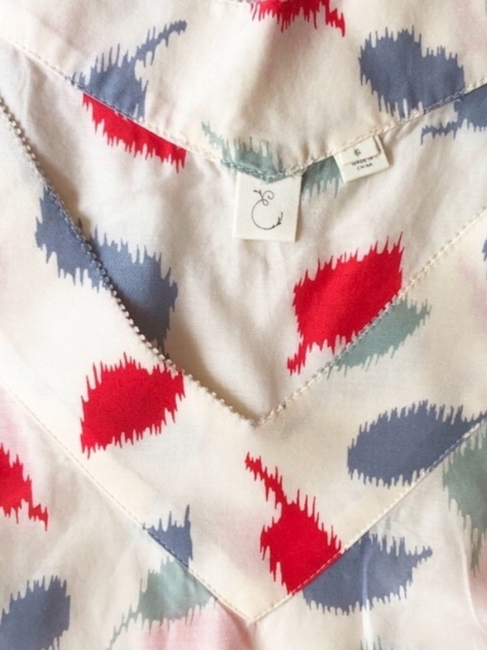 Anthropologie E by Elouise Drop Waist Sleeveless Print Dress Size Small - Picture 12 of 16